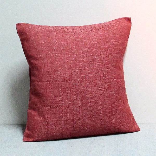 Red 21 x 21 Chambray Pillow