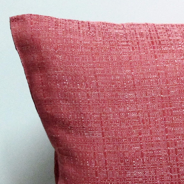 Red 21 x 21 Chambray Pillow