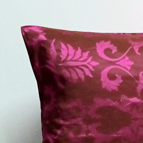 Pink 25 x 25 Damask Pillow