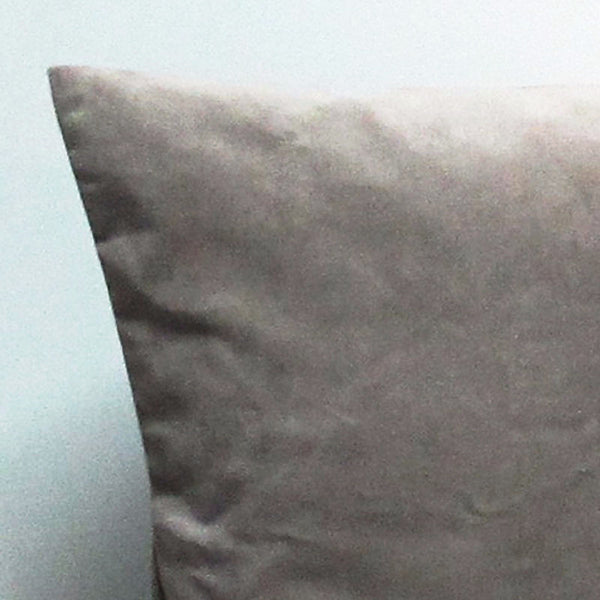 Taupe 20 x 20 Velvet Pillow