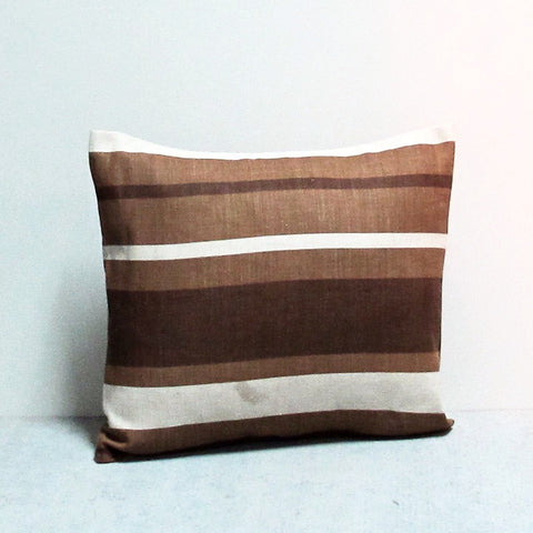 Brown 16 x 16 Stripe Pillow