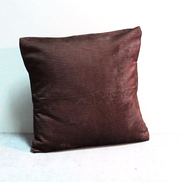 Brown 16 x 16 Velvet Lined Pillow