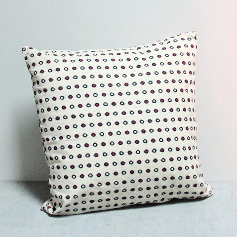 Cream 20 x 20 Dotted Pillow
