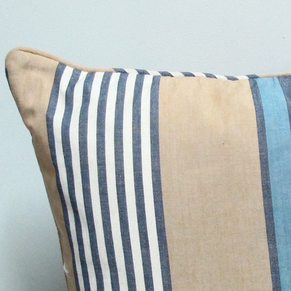 Blue 20 x 20 Stripe Pillow