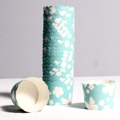 Cupcake Wrappers Teal