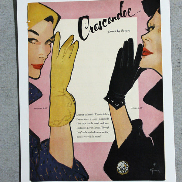 Vintage Ad Gloves