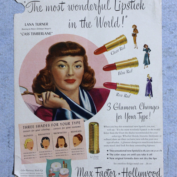 Vintage Ad Lipstick
