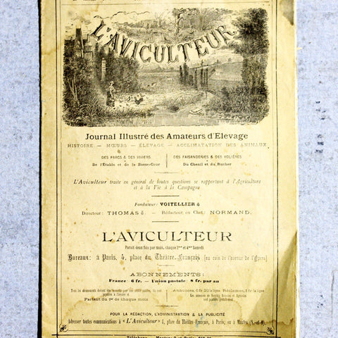 Pamphlet Antique L'Aviculteur