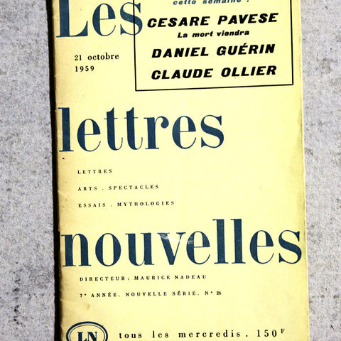 Magazine Vintage Les Lettres