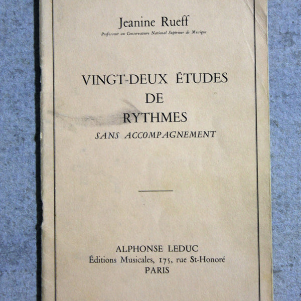 Music Book Jeanine Rueff