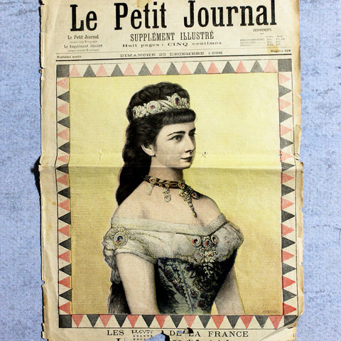 Newspaper Antique Le Petit Journal