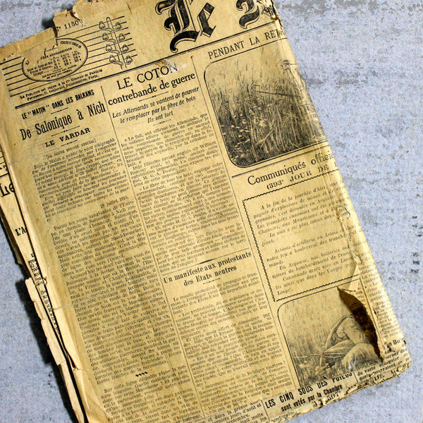 Newspaper Vintage French