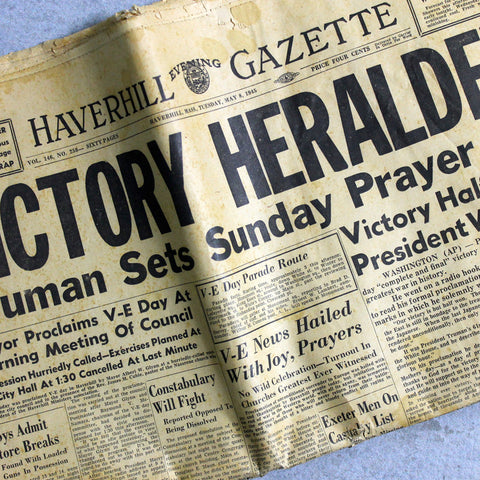 Newspaper Vintage Haverhill