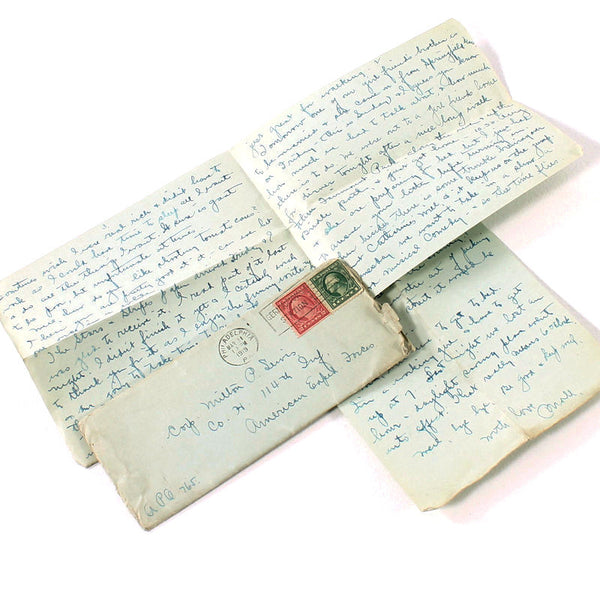 Letter & Envelope 114th Infantry