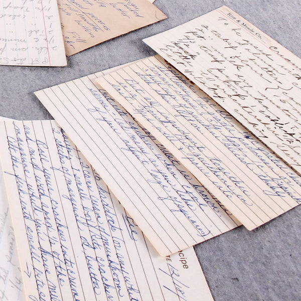 Recipes Hand Written