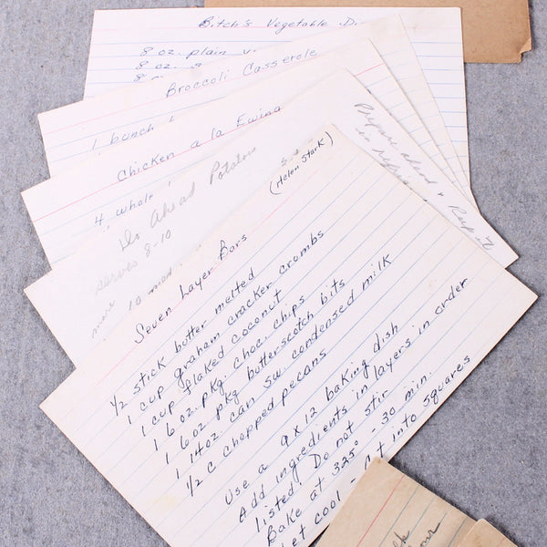 Recipes Hand Written