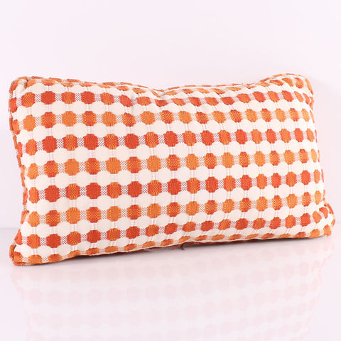 Orange 20 x 12 Honeycomb Pillow