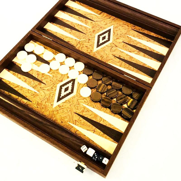 Backgammon Set Olive