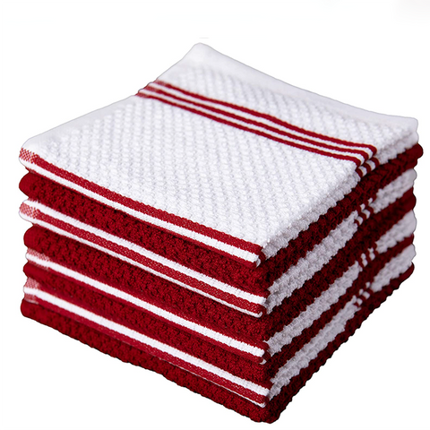 Dish Towels Red Stripe
