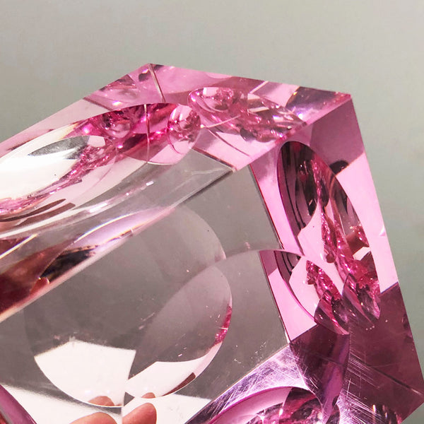 Glass Shape Pink Cube