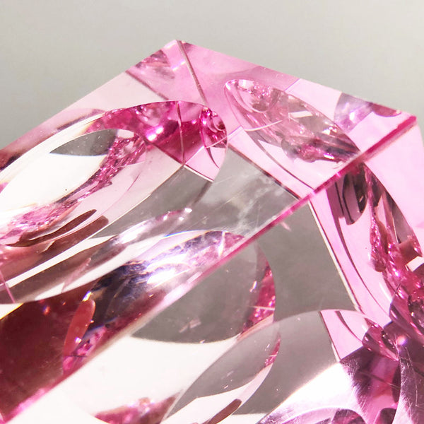 Glass Shape Pink Cube