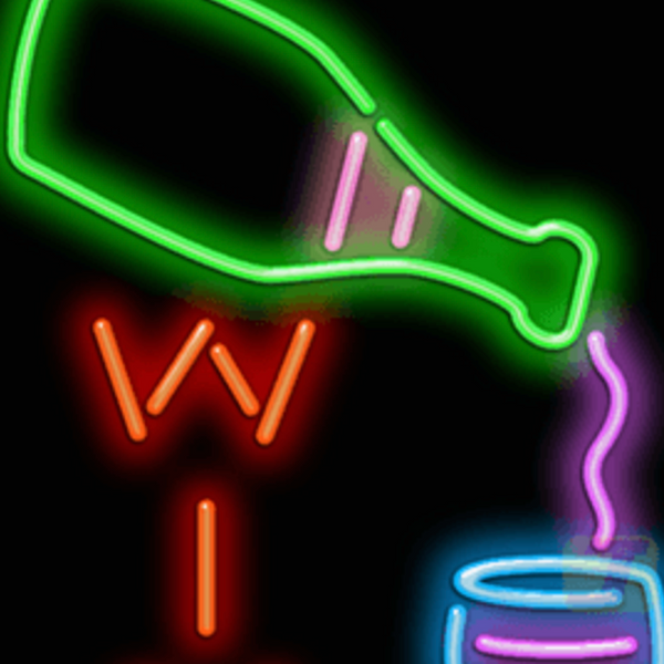 Sign Neon Wine