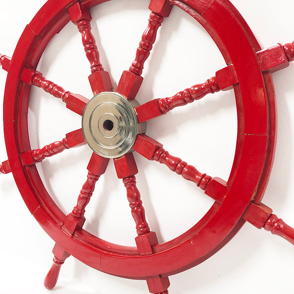 Red Ship Wheel