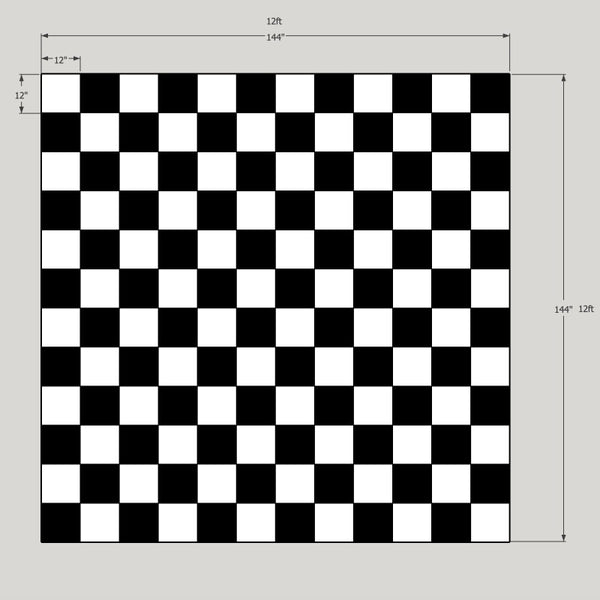 Checker floor straight 8 x 10