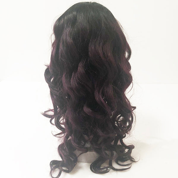 Wig Purple Highlights