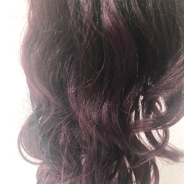 Wig Purple Highlights