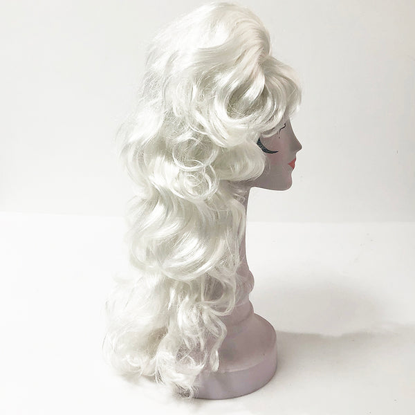 Wig White Bouffant