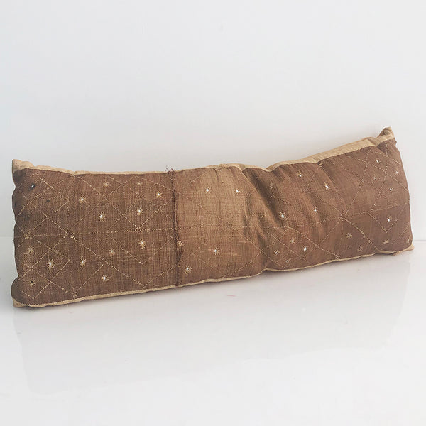 Brown 12 x 33 African Pillow