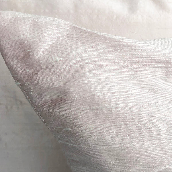 Pink Silk Pillow Set