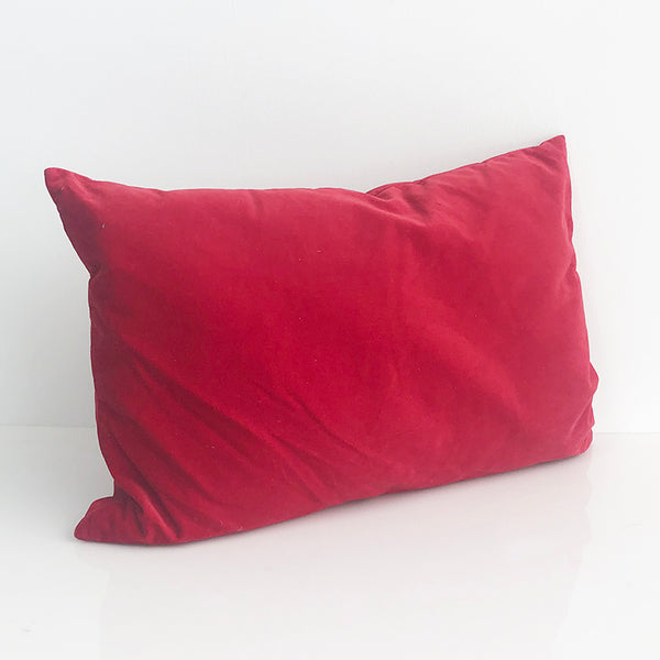 Red Velvet Pillow 15 x 22