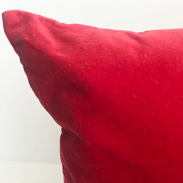 Red Velvet Pillow 15 x 22