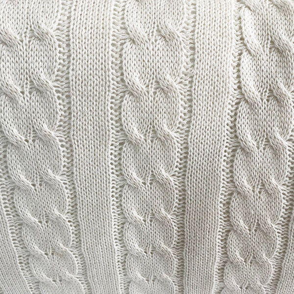 Cream Sweater Pillow 12 x 21