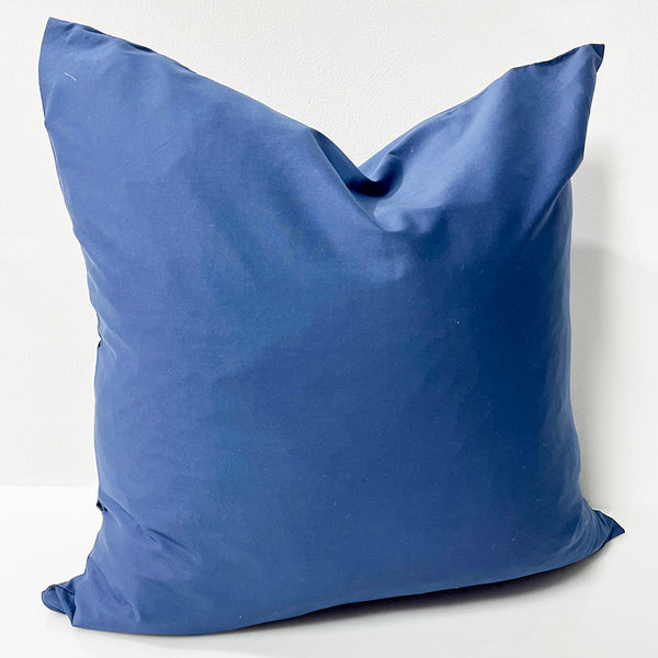 Blue Navy Silk Pillow 20 x 20