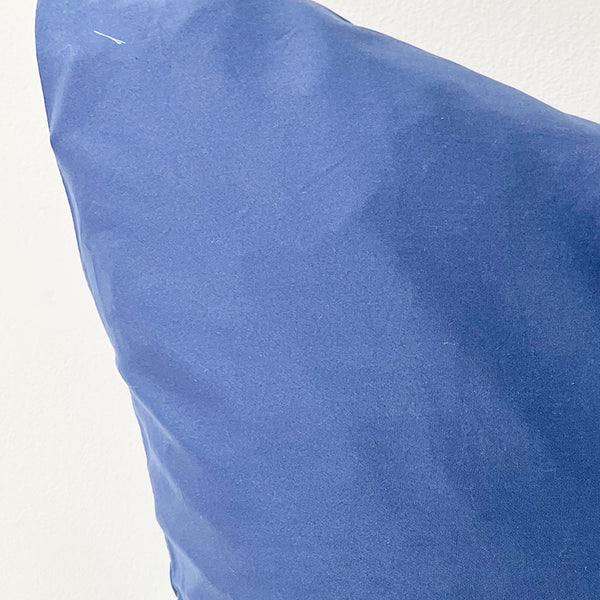Blue Navy Silk Pillow 20 x 20