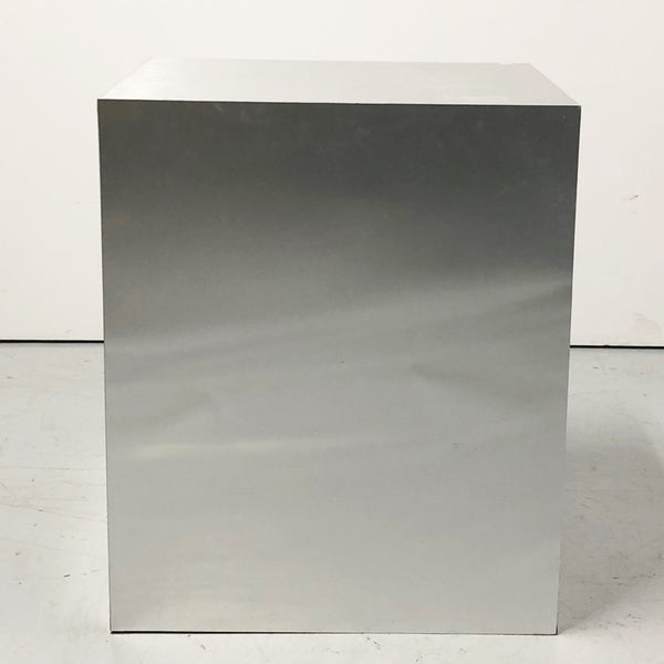 brushed silver 28 x 24 x 18