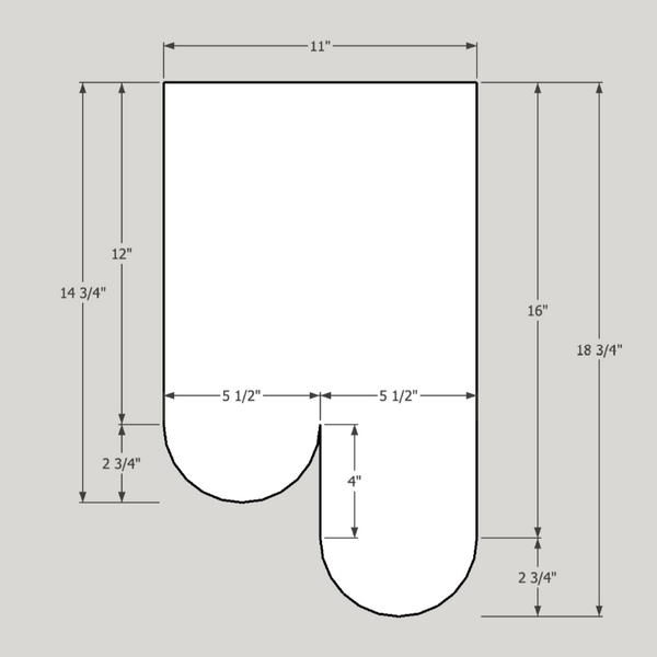 Double curve shape