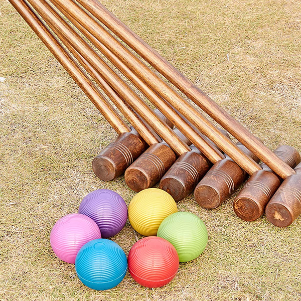 Croquet Set Dark Wood