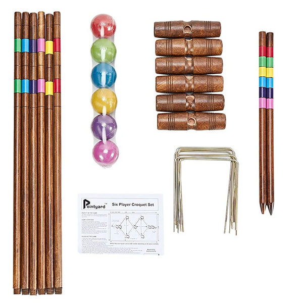 Croquet Set Dark Wood