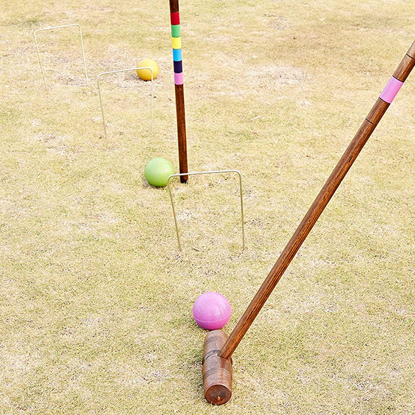 Croquet Set Dark Wood