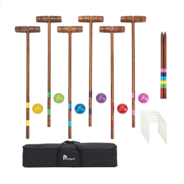 Croquet Set Dark Wood