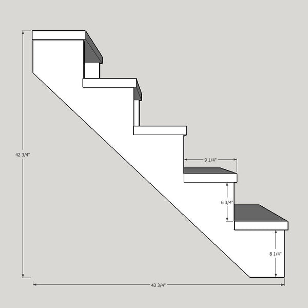 Stairs - 5 tread 42H x 30W