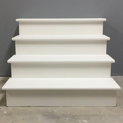 Stairs - 4 tread 27H x 38W white
