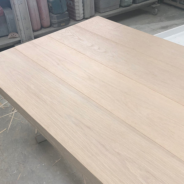 Limed oak table top