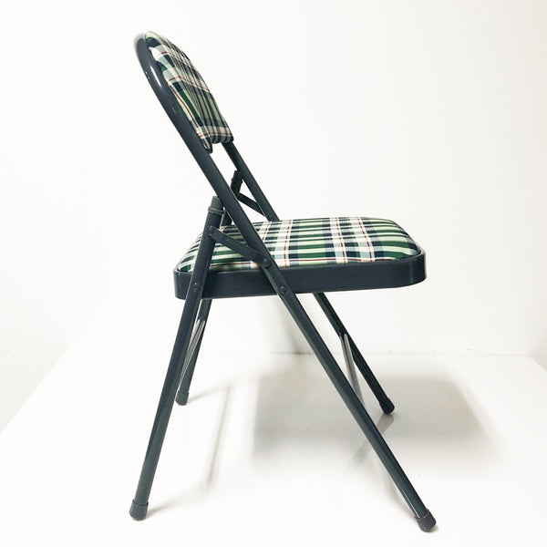 Plaid Folding Chair