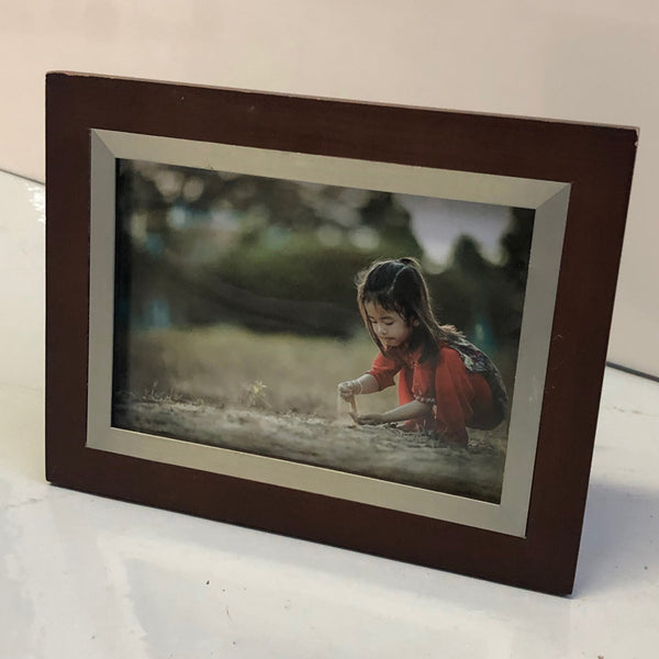 Picture Frame Wood & Metal