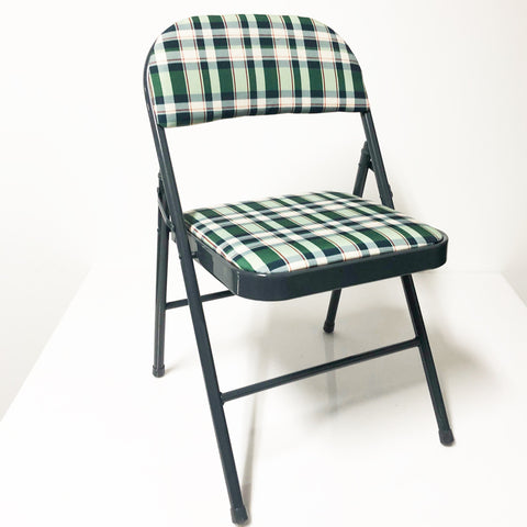 Plaid Folding Chair
